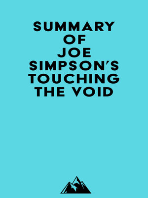 cover image of Summary of Joe Simpson's Touching the Void